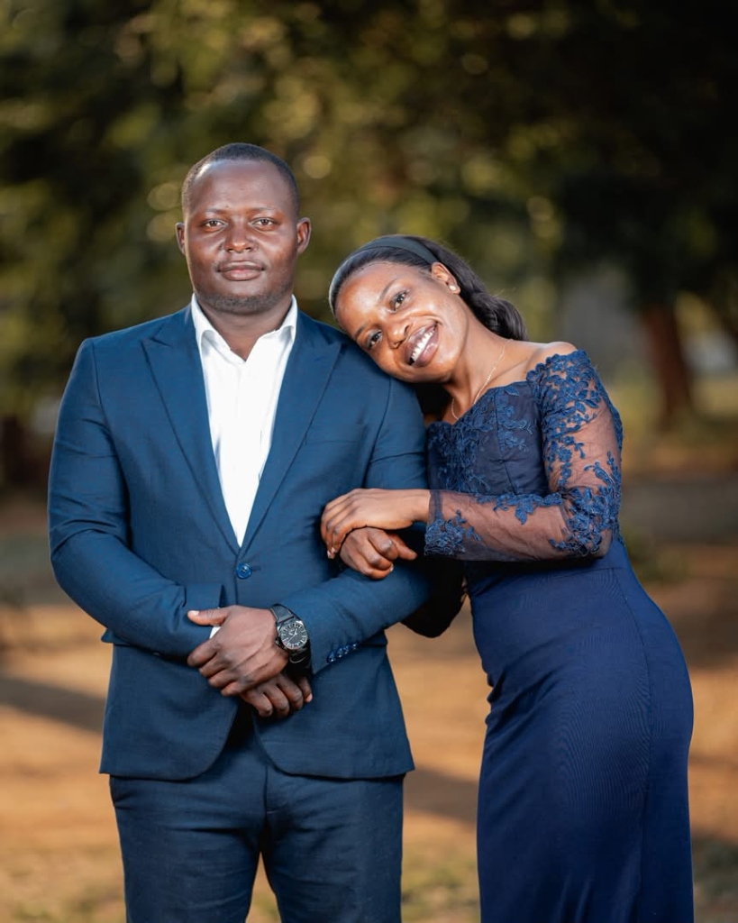Terrence and Lina standing close together